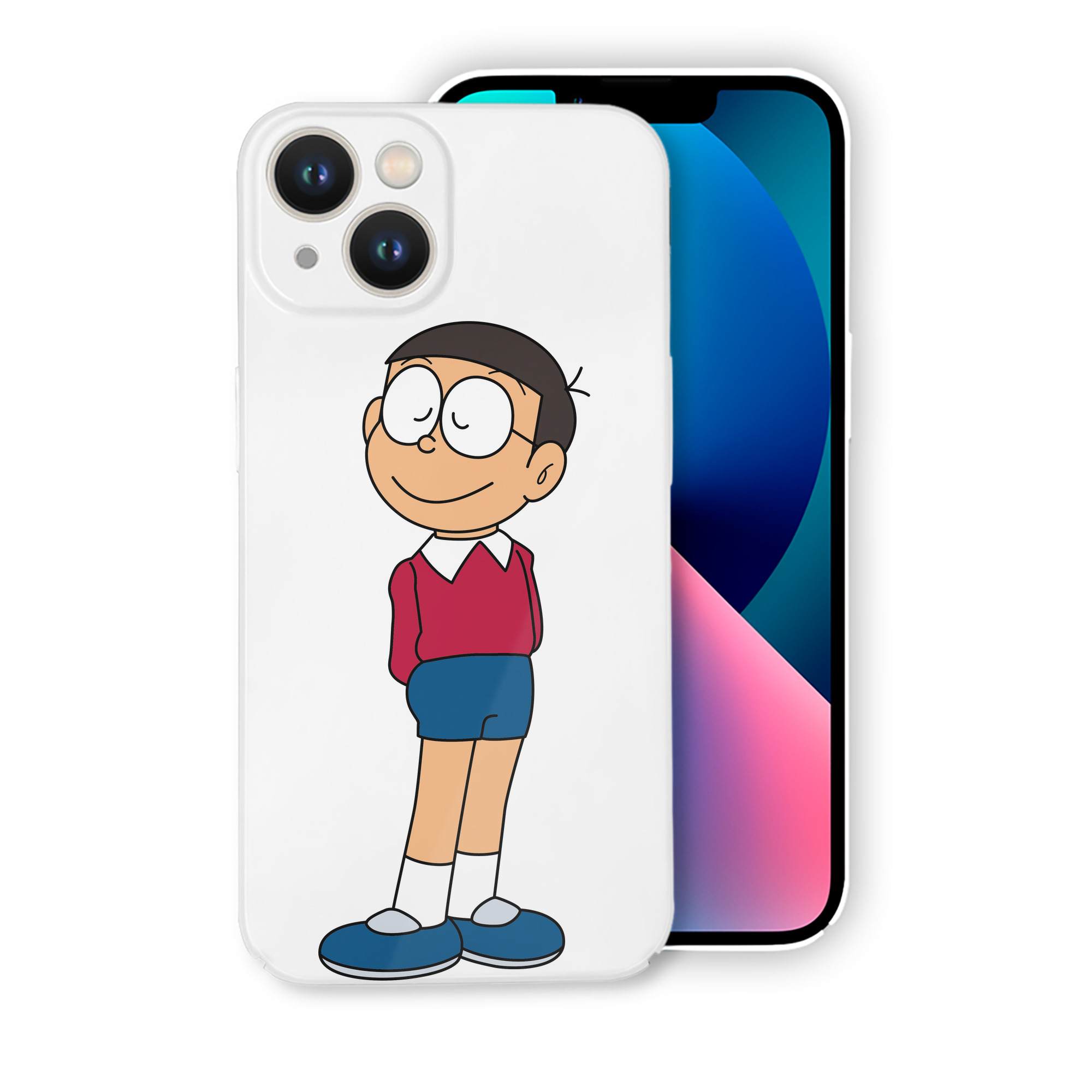 （画像用） ドラえもん 野比 のび太 Doraemon Nobita Nobi 【iPhone 14シリーズ対応】ハードケース